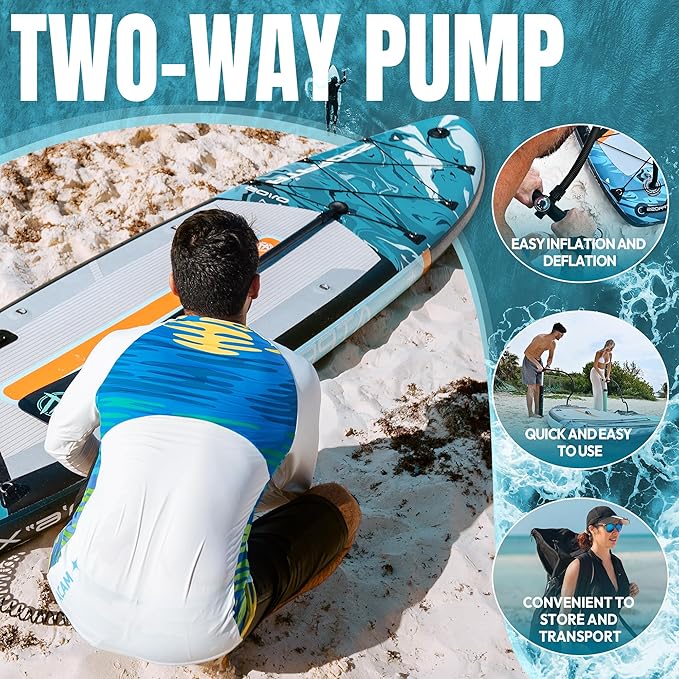 11'6"x35" Inflatable Paddle Board, 450lbs Extra Wide Stand Up Paddleboard for Adults with Premium SUP Accessories Kit & Backpack, Blow Up Kayak Non-Slip Stable Deck Boat for Yoga Fishing Surf-StrideForce Fitness