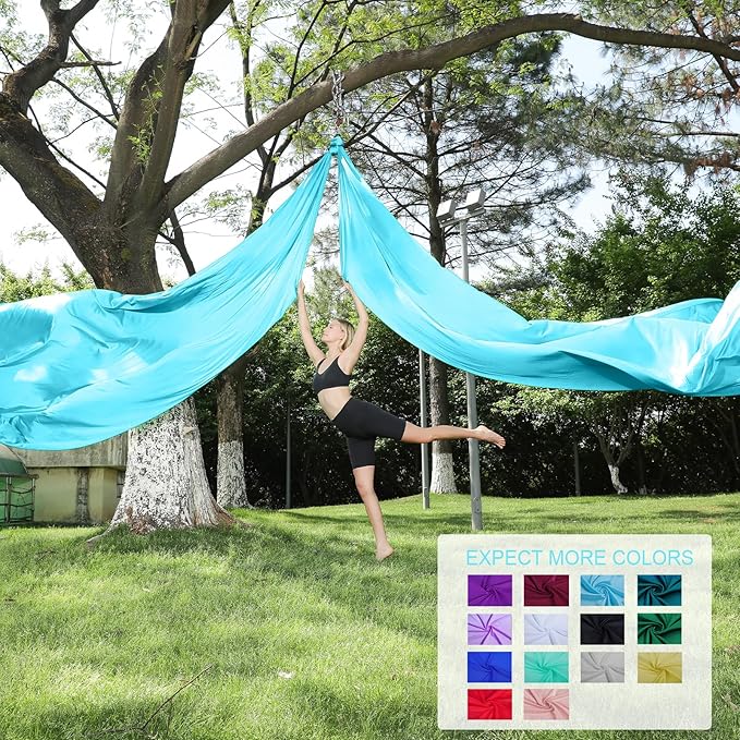 Aerial Silks 11 Yards Aerial Silks For Home Aerial Yoga Swing Aerial Yoga Hammock Swing Aerial Silk For Gymnastics-StrideForce Fitness