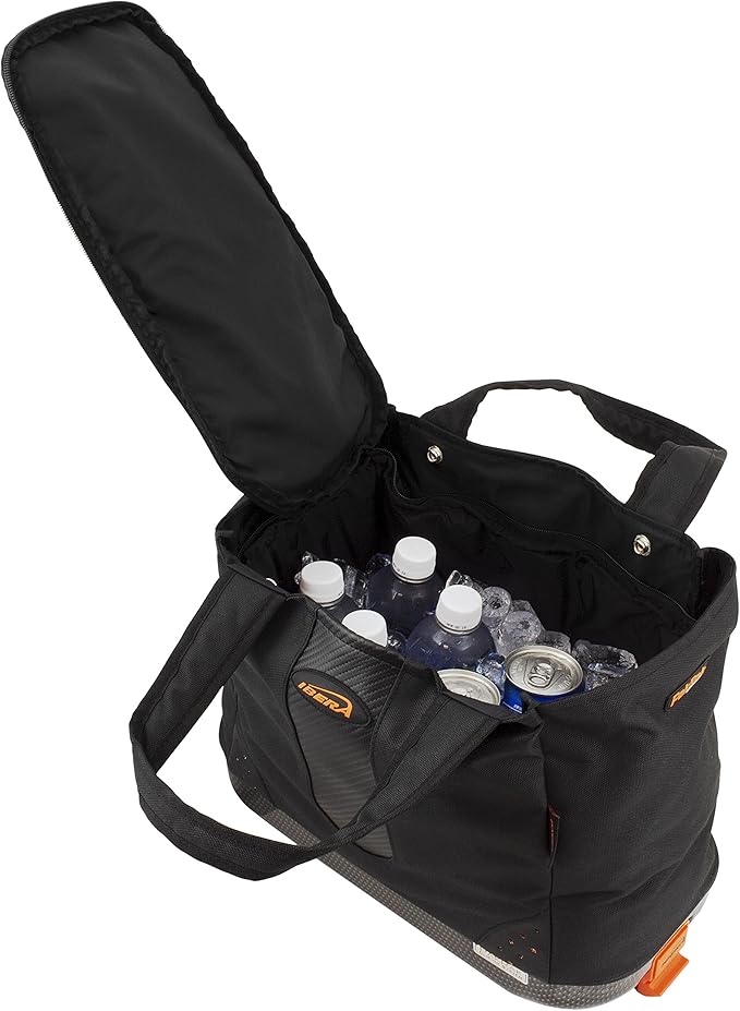 Ibera Bike Bag Insulated Cooler 16L - Clip-On Bike Rack Bag with Hard Base & Shoulder Straps - Fresh-Keeping & Reusable Grocery Bag - Bike Accessories for Adult Bikes - PAKRAK ONLY RACKS-StrideForce Fitness