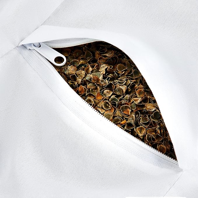 Retrospec Sedona Zafu Meditation Cushion Filled w/Buckwheat Hulls - Yoga Pillow for Meditation Practices - Machine Washable 100% Cotton Cover & Durable Carry Handle, Round-StrideForce Fitness