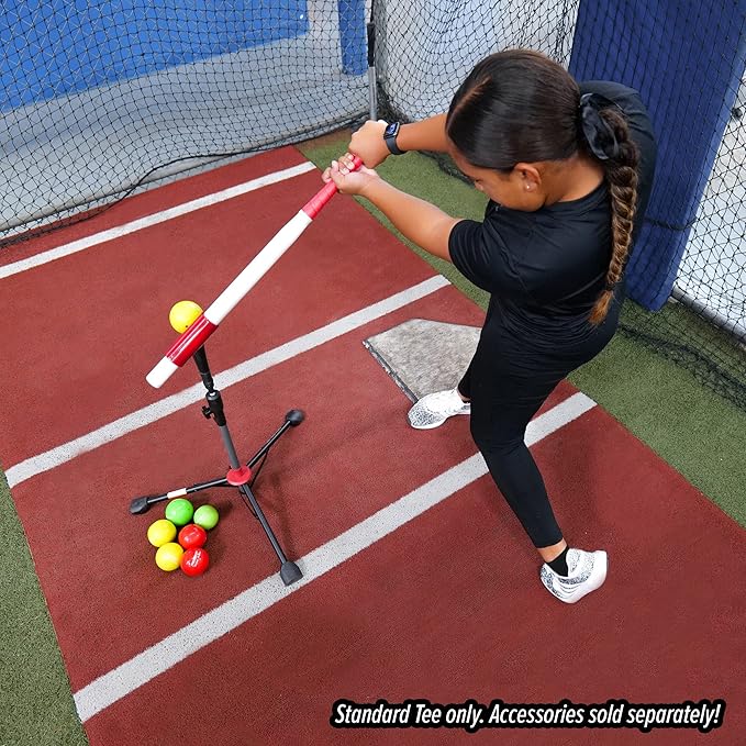 PowerNet Baseball Softball Practice Net 7x7 with Baseball Accessories for Practice Pitching, Batting & Fielding, Ball Caddy, Weighted Baseballs, Tee-StrideForce Fitness