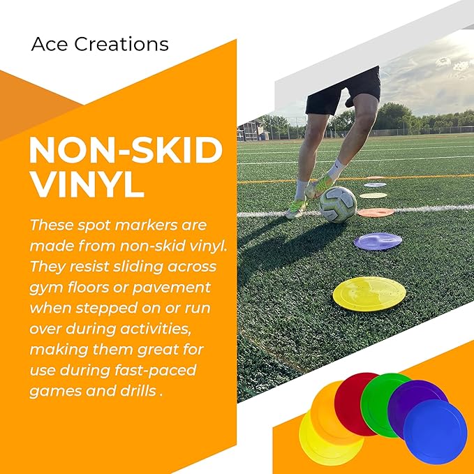 9 Inch Poly Vinyl Spot Markers-StrideForce Fitness