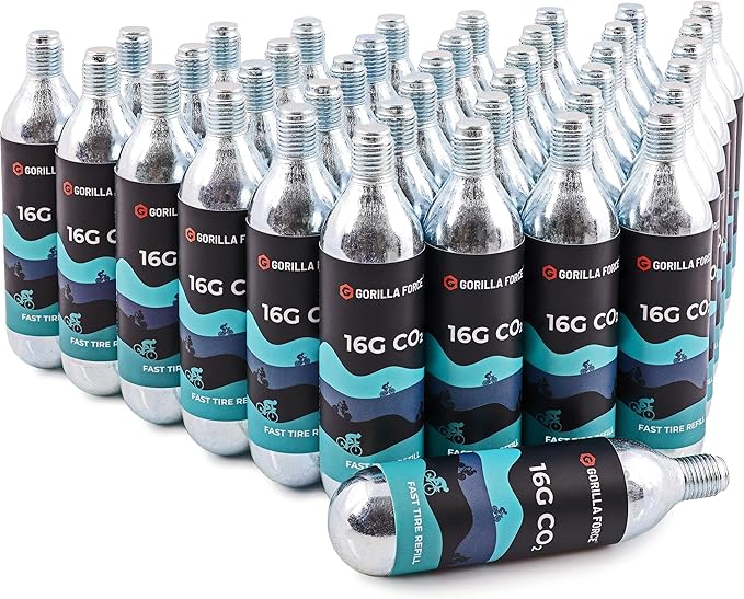 Threaded CO2 Cartridges, 16g for Bike Tire Inflators-StrideForce Fitness