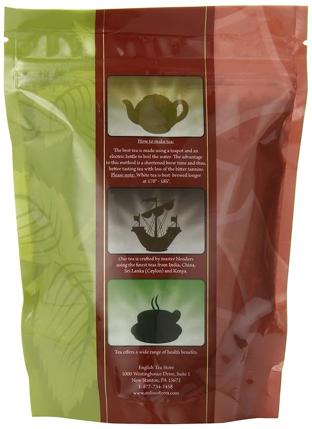 English Tea Store Loose Leaf, Strawberry Tingle Rooibos Tea Pouches, 4 Ounce-StrideForce Fitness