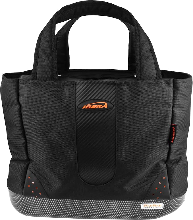 Ibera Bike Bag Insulated Cooler 16L - Clip-On Bike Rack Bag with Hard Base & Shoulder Straps - Fresh-Keeping & Reusable Grocery Bag - Bike Accessories for Adult Bikes - PAKRAK ONLY RACKS-StrideForce Fitness