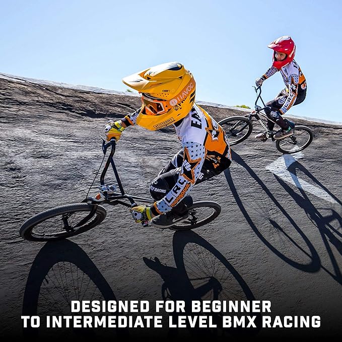 Mongoose Title Pro or Elite BMX Race Bike with 20 or 24-Inch Wheels in Red, Orange, or Black, Beginner or Returning Riders, Featuring Lightweight Tectonic T1 Aluminum Frame and Internal Cable Routing-StrideForce Fitness