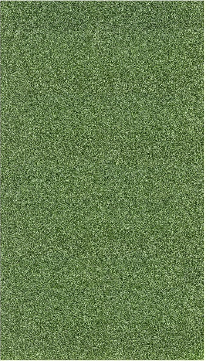 Ottomanson Artificial Turf Golf Hitting Mat 6'6" x 19' Indoor/Outdoor Waterproof Synthetic Fake Grass for Putting Practice Baseball Football Sports Gym Backyard, Custom Size 2' up to 30'-StrideForce Fitness