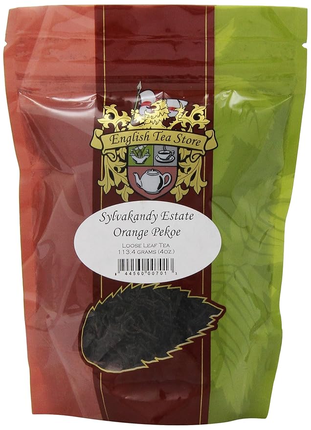 Sylvakandy Estate Orange Pekoe Tea Pouches - 4oz | Loose Leaf Ceylon Black Tea from Kandy Region | Floral and Malty Flavor Profile | Afternoon or After Dinner Tea | Single Estate Brew-StrideForce Fitness