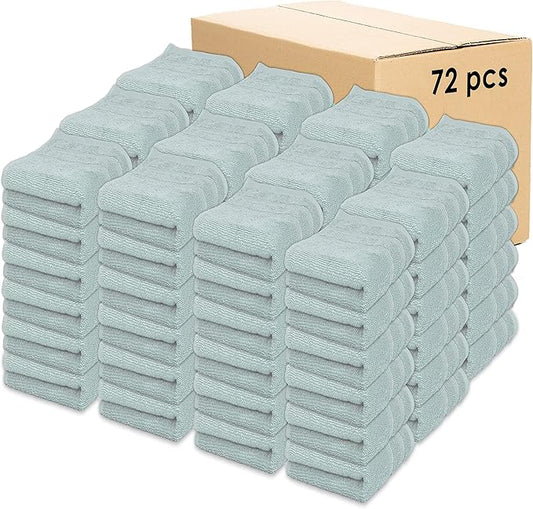 Kaufman - Premium Hand Towels Set for Bathroom, Spa, Gym, and Face Towel 100% Cotton Ring Spun, Ultra Soft Feel and Highly Absorbent Towels (Aqua, 72-PK)-StrideForce Fitness