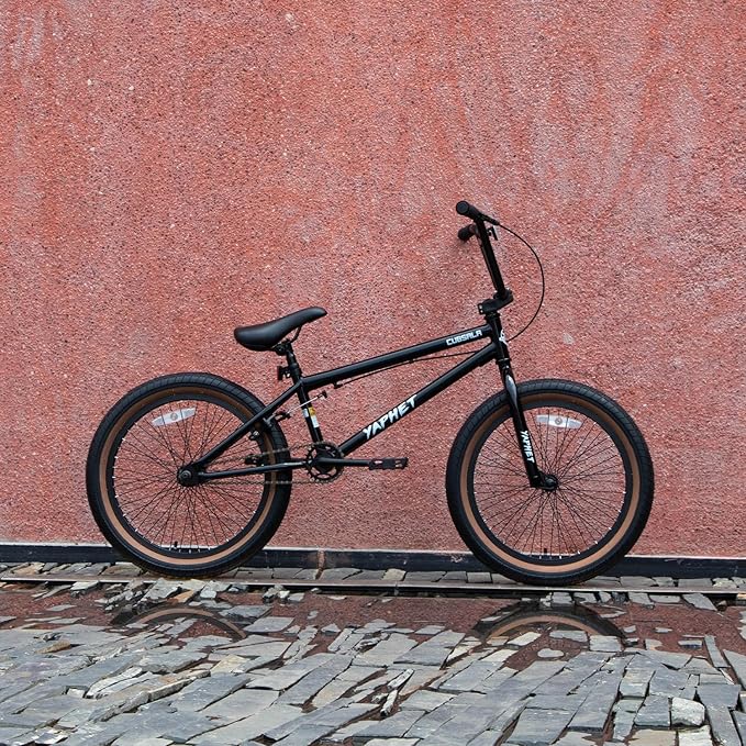 Freestyle BMX Bike, 20 Inch Yaphet Bicycle for Teen Beginner and Adult Riders, Bike with Hi-Ten Steel Frame, Multiple Colors-StrideForce Fitness