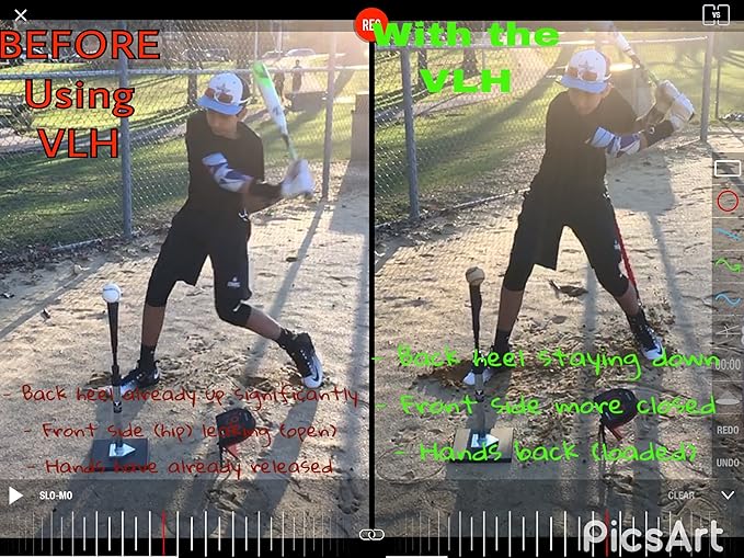 Baseball and Softball Movement Enhancement Training System Including Belt/Harness, Foot/Ankle Strap, 2 Bungee Cords. Enhance Hitting, Pitching, & Throwing-StrideForce Fitness