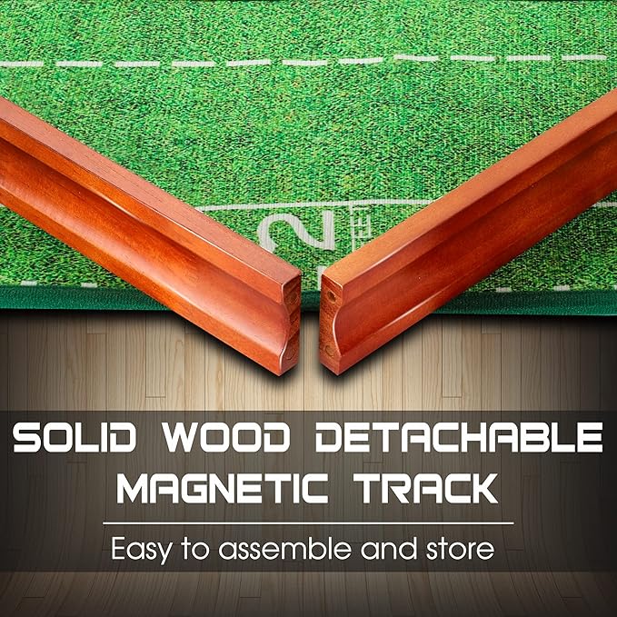 Golf Putting Mat with Ball Return, Indoor Putting Green Training Equipment for Home Office, Mini Golf Practice Aid, Portable Golf Training Mat for Men & Women-StrideForce Fitness