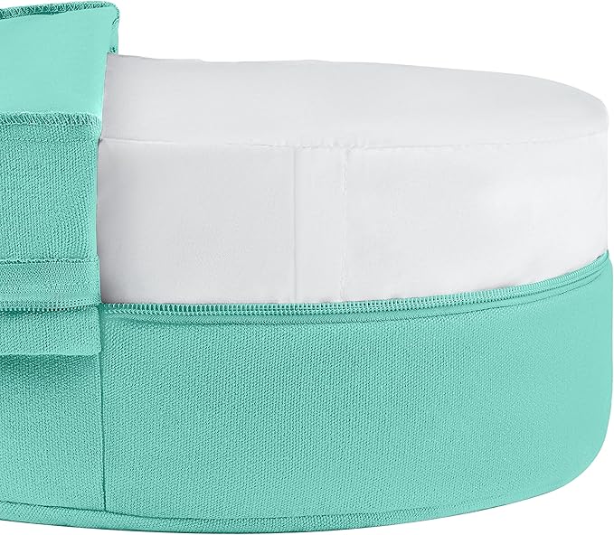 Retrospec Sedona Zafu Meditation Cushion Filled w/Buckwheat Hulls - Yoga Pillow for Meditation Practices - Machine Washable 100% Cotton Cover & Durable Carry Handle, Round-StrideForce Fitness