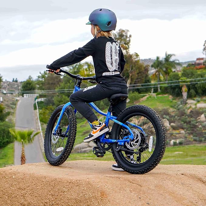 Glerc Mars Kids Mountain Bike, 20 24 Inch Fat Tire Bike for Teen Ages 6-14 Year Old, Bicycle with 2.8-Inch Wide Tires and 6 Speed Drivetrain, Multiple Colors-StrideForce Fitness