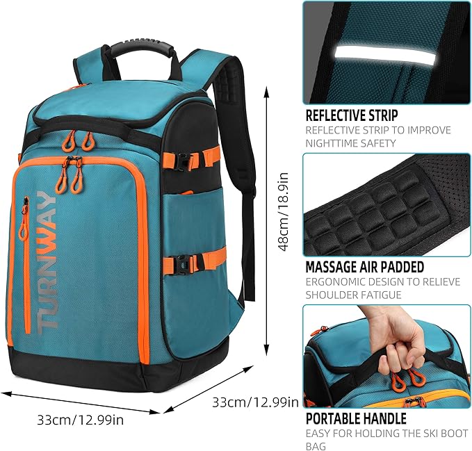 Ski/Snowboard Boot Bag/Skating Bag | Excellent for Store and Transport Gear, Jacket, Helmet, Goggles, Gloves & Accessories-StrideForce Fitness