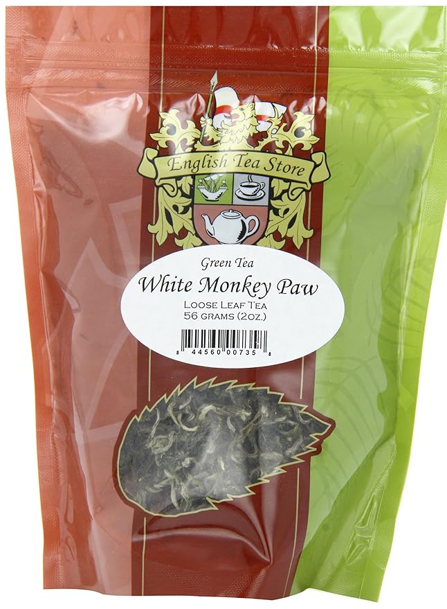 White Monkey Paw Green Tea - 2oz | Loose Leaf Chinese Tea | Handcrafted Delicate Tea from Wuyi Mountains, Fujian | Premium Early Spring Harvest | Rare Artisan Green Tea-StrideForce Fitness