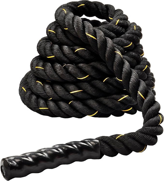 Signature Fitness Battle Rope 1.5Inch 2 Inch Diameter 30 FT, 40 FT, 50 FT