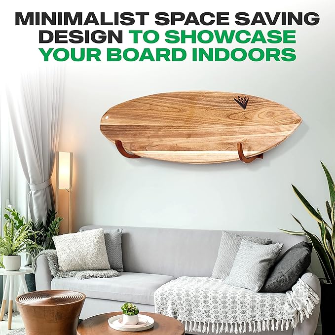 COR Surf Surfboard Wood Rack for Long Boards and Short Boards Works Indoor and Outdoor-StrideForce Fitness