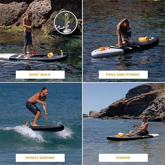 Inflatable Paddle Board for Adults with Accessories Included, Oar, Fins, Pump. Stand Up Paddleboard Great Stability and Resistance. 10’ x 33" x 5.9", Maximum Load 286 lb-StrideForce Fitness
