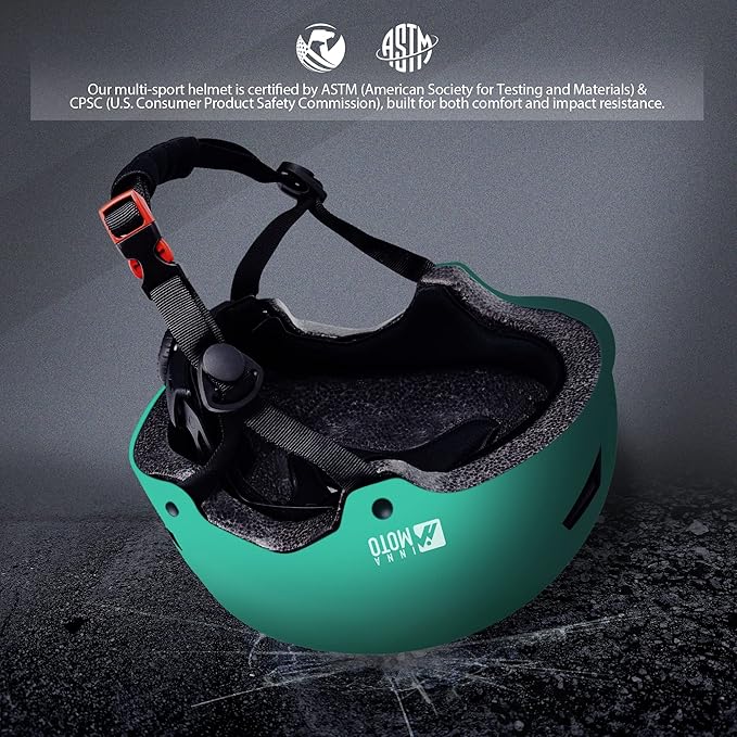 Skateboard Helmet for Adults - Adjustable Certified Safety Adults Helmet for Skateboarding Bike Bicycle Scooter Cycling Skate Skating Multisport Helmets for Women Men Boys Girls Kids Youth-StrideForce Fitness