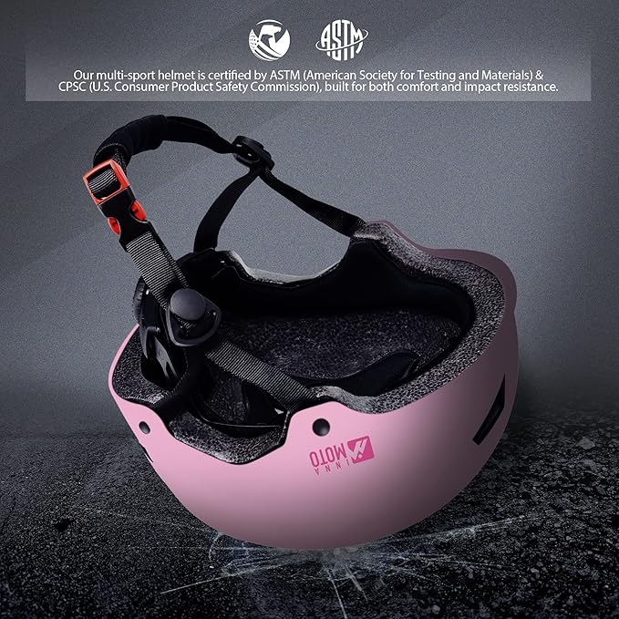 Skateboard Helmet for Adults - Adjustable Certified Safety Adults Helmet for Skateboarding Bike Bicycle Scooter Cycling Skate Skating Multisport Helmets for Women Men Boys Girls Kids Youth-StrideForce Fitness