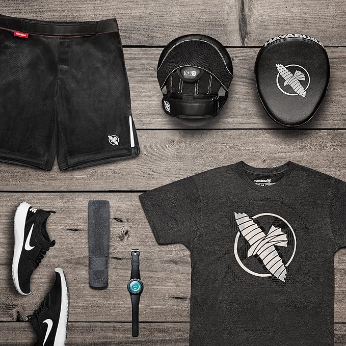 Hayabusa PTS 3 Focus Mitts Pair - Black, Micro-StrideForce Fitness