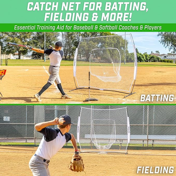 GoSportsGoSports Team Tone 7' x 7' Baseball & Softball Practice Hitting & Pitching Nets in Team Colors-StrideForce Fitness