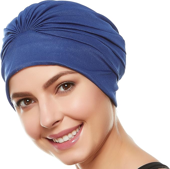 BEEMO Swim Caps for Women Swimming Turban Polyester Latex Lined Pleated for Ladies-StrideForce Fitness