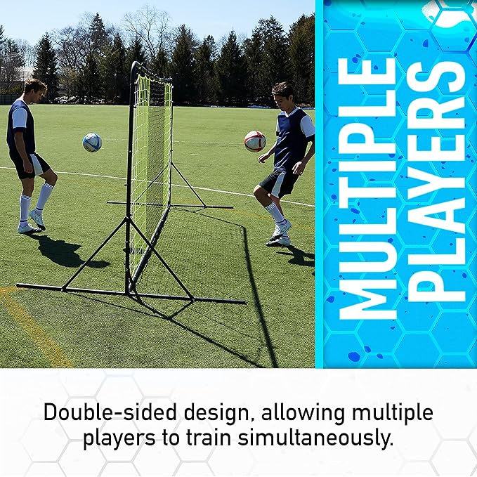 Franklin Sports Soccer Rebounder - Tournament Steel Rebounding Net - Perfect for Backyard Practice and Training - 12' x 6' & 6' x 4'-StrideForce Fitness