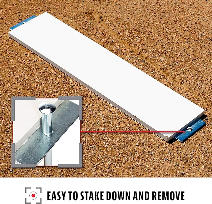 Franklin Sports Pitcher's Rubber - Softball + Baseball Pitching Rubber - Portable Mound - Indoor + Outdoor Pitchers Plate - 18" or 24"-StrideForce Fitness