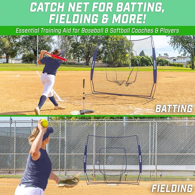 GoSportsGoSports Team Tone 7' x 7' Baseball & Softball Practice Hitting & Pitching Nets in Team Colors-StrideForce Fitness