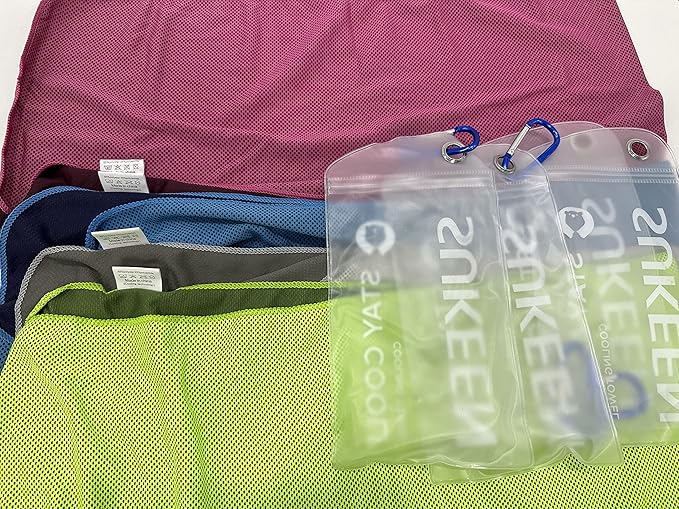 Sukkeen Cooling Towel (40"x12"), Soft Breathable Chilly Microfiber Towel for Yoga, Sports & More Activities-StrideForce Fitness