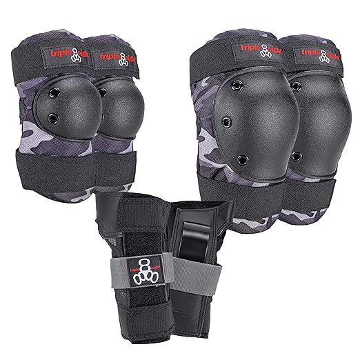 Triple Eight Saver Series 3-Pack Pad Set– Ideal for Skateboarding, In-line Skating, Roller Skating, and Biking-StrideForce Fitness