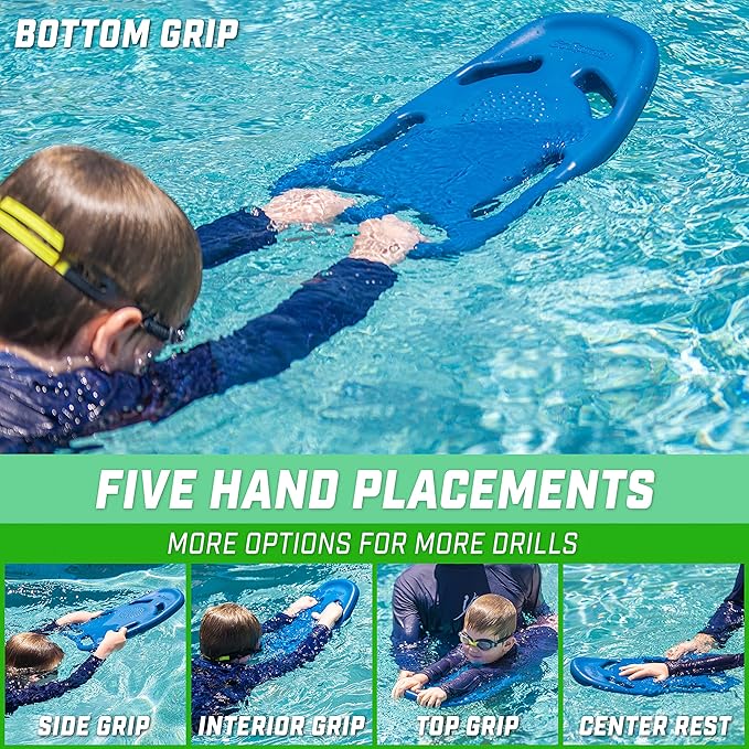 GoSports Swim Kickboard for Swimming Training - Choose Adult Size or Kids Size - X5 Pool Exercise Kickboard-StrideForce Fitness